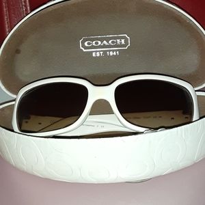 White Coach Sunglasses